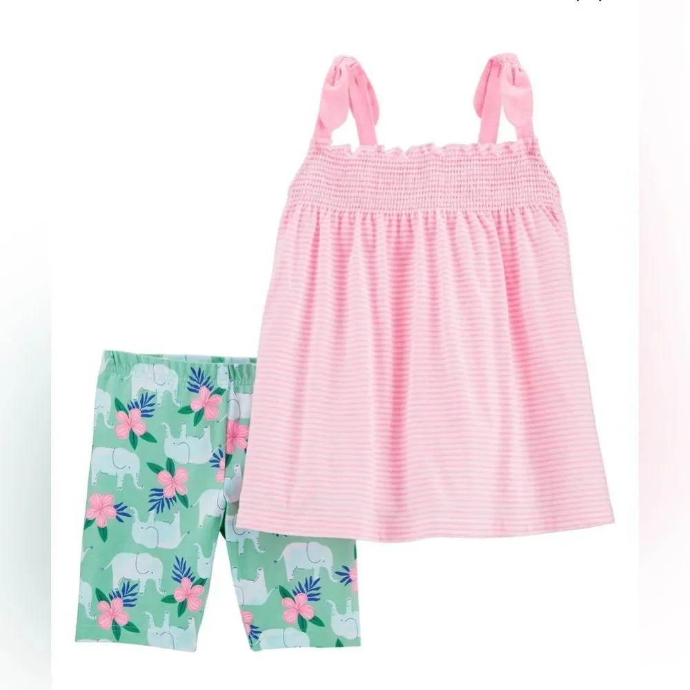 NWT baby girl cotton set Sz 18M
